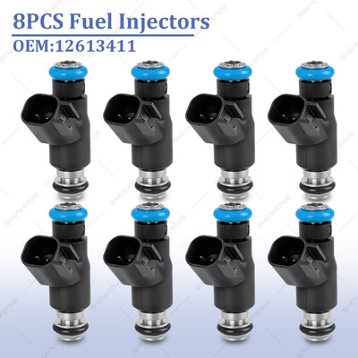 8pcs Fuel Injector for 2010-2015 Cadillac Chevrolet GMC 4.8L & 5.3L 12613411
