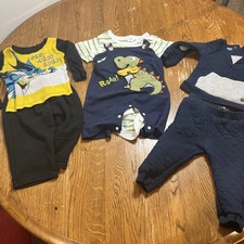 Lot Of Little Boy Outfits 6-9 Months Dino Batman For All Mankind Great Condition