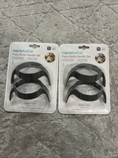 2X Nanobebe Flexy Bottle Handles Easy-Grip Ergonomic Handles Transitional Sippy