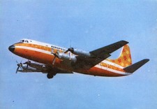 Airliner Postcard Aeropesca Viscount published by Movifoto