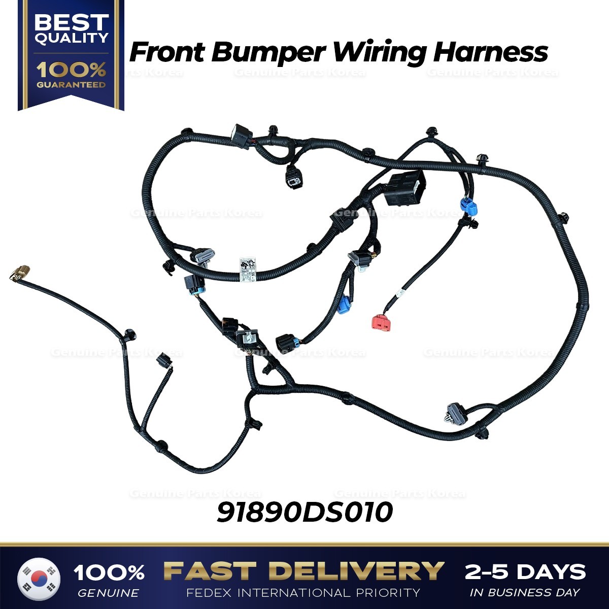 ⭐Genuine⭐ Front Bumper Wiring Harness 91890DS010 for Hyundai