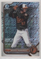 2022 Bowman Chrome Prospects Shimmer Refractor Maikol Hernandez #BCP-155 00jz
