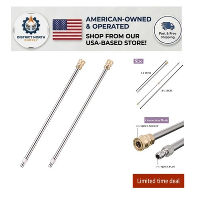 #ad #ad Versatile 17 Inch Extension Lance for Pressure Washers 2 Pack Quick Connect $15.99