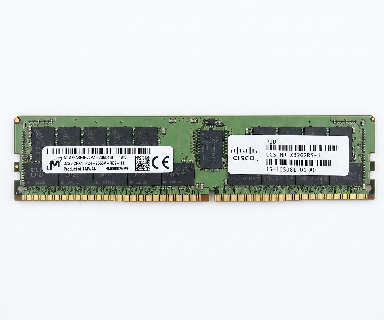 Micron MTA36ASF4G72PZ-2G6E1QG DDR4 32GB (1x32GB) RDIMM Server Memory 2666MHz