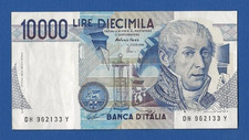 Lotto 5 Banconote 10000 Lire Alessandro Volta