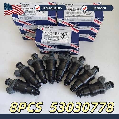 8X Fuel Injectors OE 53030778 For Jeep Grand Cherokee Dodge Ram 1500 2500 3500