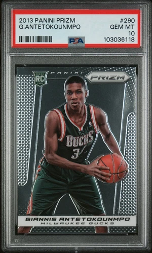 PSA 10 2013 Panini Prizm Giannis Antetokounmpo Rookie RC #290