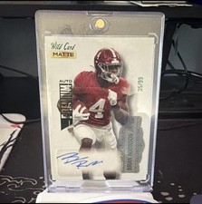 Wild Card MATTE Premium Auto Brian Robinson Jr Rookie Auto MB-A 35/99. rookie card picture