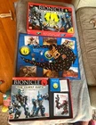 BIONICLE THE QUEST GAME-MOSTLY COMPLETE-8 TOA INIKAS,BALL LAUNCHER-BOARD,CARDS,D