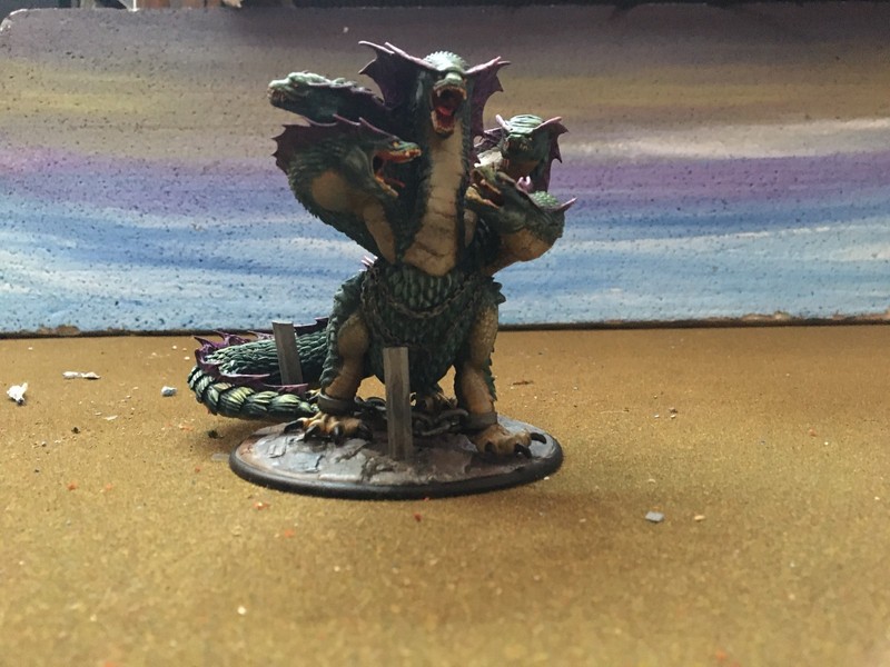 Hydra hand painted D&D 28mm printed by  Soul Forged Minis pathfinder greek myth