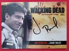 2011 THE WALKING DEAD SEASON 1 JON BERNTHAL AS SHANE WALSH AUTOGRAPH CARD #A1