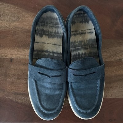 COLE HAAN Women Nantucket Navy Wool Slip On Sneaker Penny Loafers  Size 8b Cole Haan | Shoes | Cole Haan Nantucket Loafer Navy Blue  main image 3
