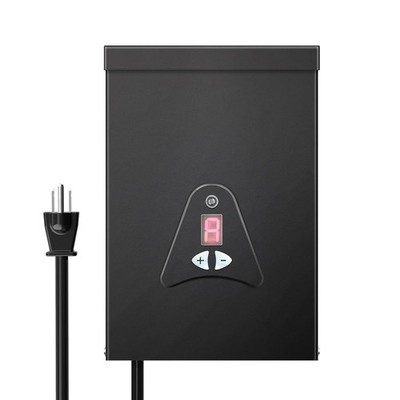 Tiffcofio 200W Low Voltage Landscape Transformer 2-Outputs Dusk-to-Dawn 12VAC