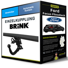 Abnehmbare Anhängerkupplung für FORD Focus Fliessheck 18- IV Typ HN Brink NEU