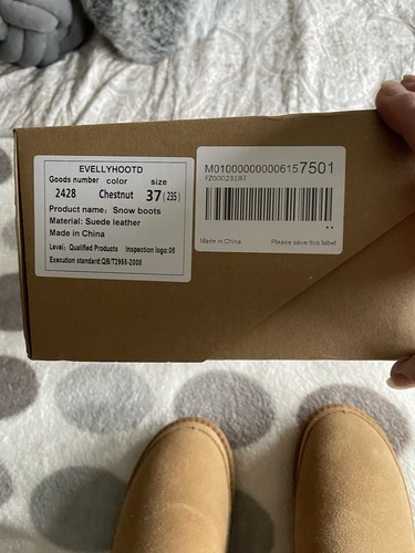 ❤️ Chestnut Outdoor Slipper Shoes Faux Fur Lined Size 37. BNIB. - Picture 7 of 7