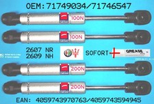 4 x "Stabilus" Gasdämpfer/Feder Alfa Romeo 939 Spider Verdeck Alternative! NEU
