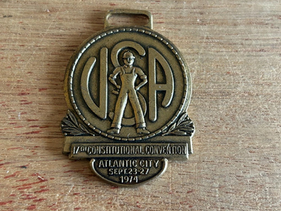 #ad #ad United Steelworkers Of America Watch FOB 1974 Atlantic City USA Union Vintage $16.96