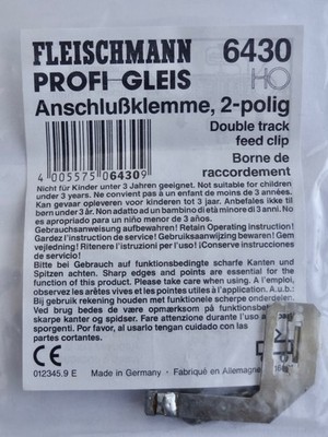 Fleischmann H0 6430 Profigleis Anschlussklemmen aus Sammlungsauflösung unbenutzt