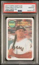 2017 TOPPS HERITAGE 1968 TOPPS 3D #GS GIANCARLO STANTON PSA 10