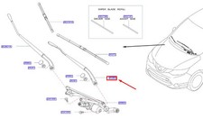 Nissan Qashqai J11 MK2 Wischerarm vorne rechts 288814EH1A NEU ORIGINAL
