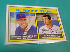 MICHAEL CONFORTO & AARON NOLA 2016 Topps Heritage NL ROOKIE STARS card #181 NrMt. rookie card picture