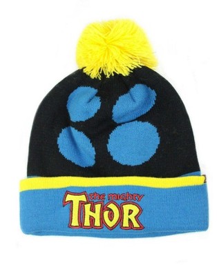 Marvel Schwarz Thor Bommelmütze Unisex Erwachsene