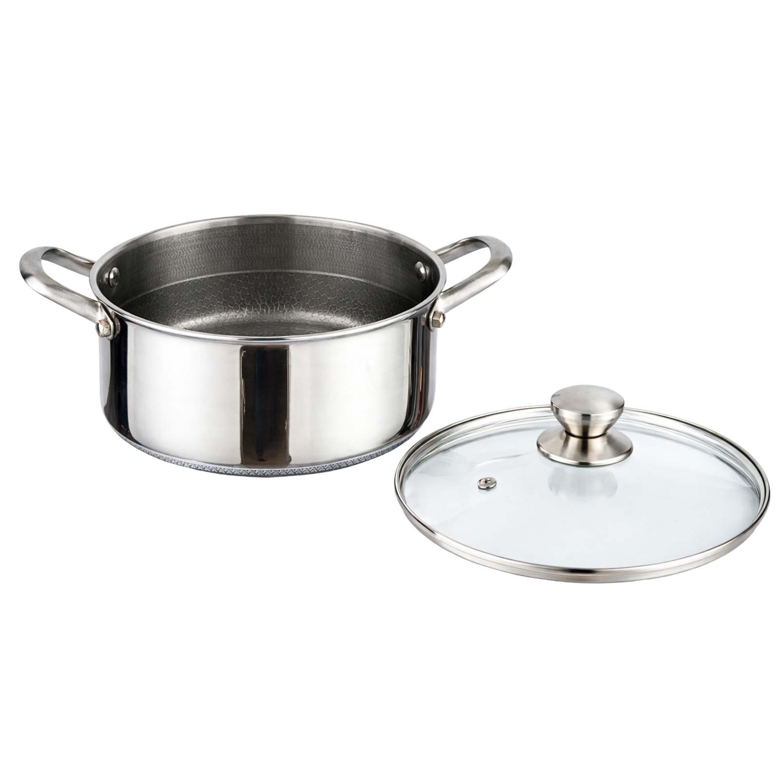Cacerola plata de 20cm Cheffinger au design robuste et durable
