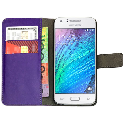 Leather Flip Case PU Wallet Stand Cover for Samsung Galaxy J1 2016 J16 & J100Y - Picture 18 of 20