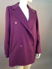 Givenchy Purple Double Breasted Coat Fr 36