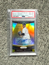 2018 Panini Chronicles Signature GOLD #3/10 Rafael Devers RC GM MT PSA 10 POP 1