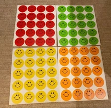 VINTAGE 1980'S SCRATCH SNIFF ORANGE LEMON STRAWBERRY LIME 20 STICKERS PER SHEET