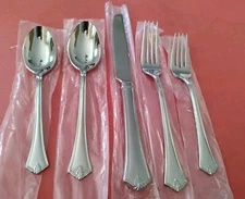 Reed & Barton CHURCHILL 5pc Place Setting Unused Stainless 18/10 FreeShip