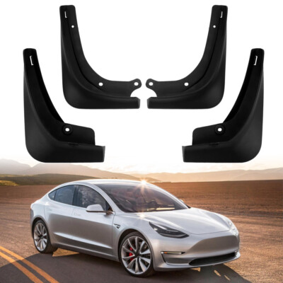 Front Rear Mud Flaps For Tesla Model 3 2016 2017 2018 2019 2020 2021 2022