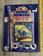 Super Powers Signature Stamp Set SUPERMAN NEW 1984 Craft Master New NIB