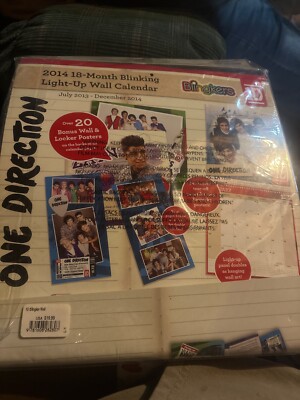 One direction 2014 18-Month Blinking Light-up Wall Calendar