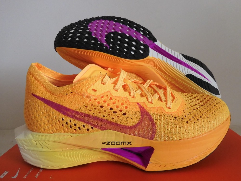 Nike ZoomX Vaporfly Next% 3 Laser Orange Hyper Violet Women's Running Shoes Size 5 DV4130-800