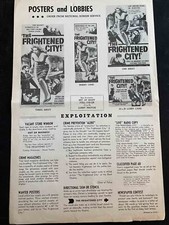 The Frightened City Pressbook 1962 Sean Connery, Herbert Lom, ultra rare!