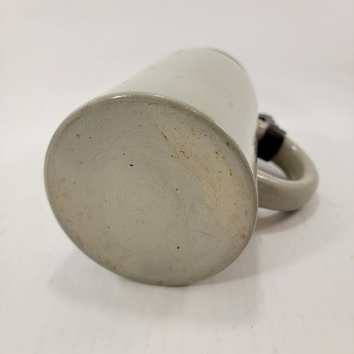 MUNICH Spaten Bräu Brewery 1 Liter Stoneware 1900 Beer Stein RARE!! read Descrip - Picture 15 of 17