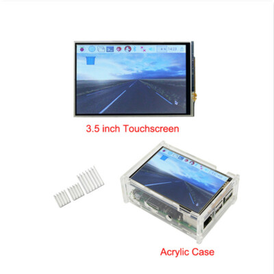 3.5'' 320*480 Touch Screen LCD Display Board w/ Case Hearsink for Raspberry Pi 3