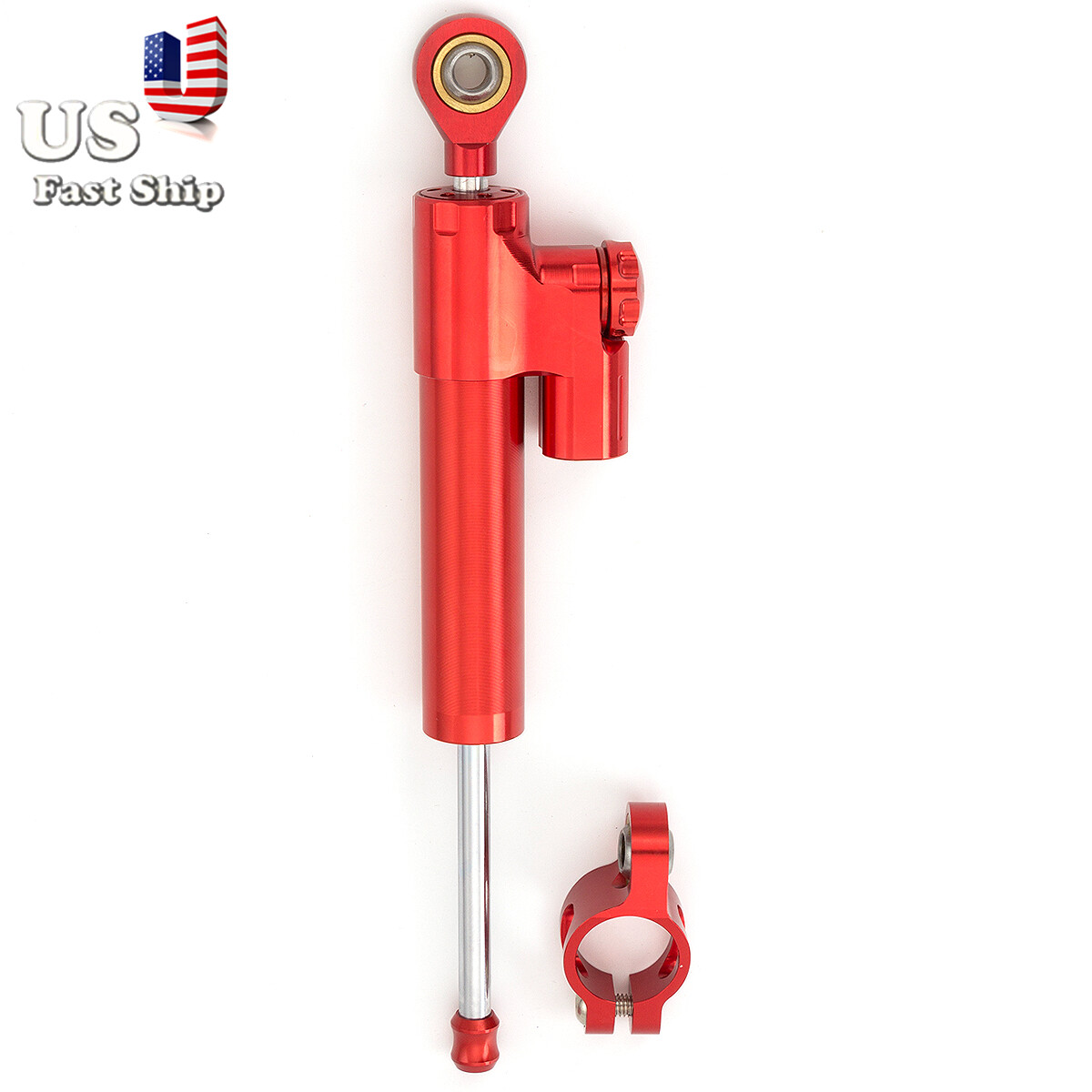 Red Steering Stabilizer Damper Linear For Ninja600 ZX636 ZX6R