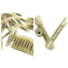 Heat Shrink Butt Wire Splice Connector Crimp Terminals Wayerproof Yellow26-24Ga