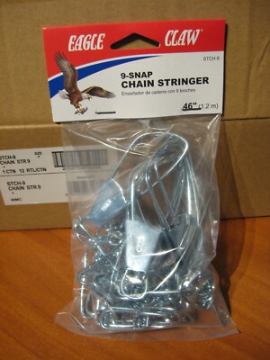 Eagle Claw 9 Snap 46 Chain Stringer Fishing Tackle
