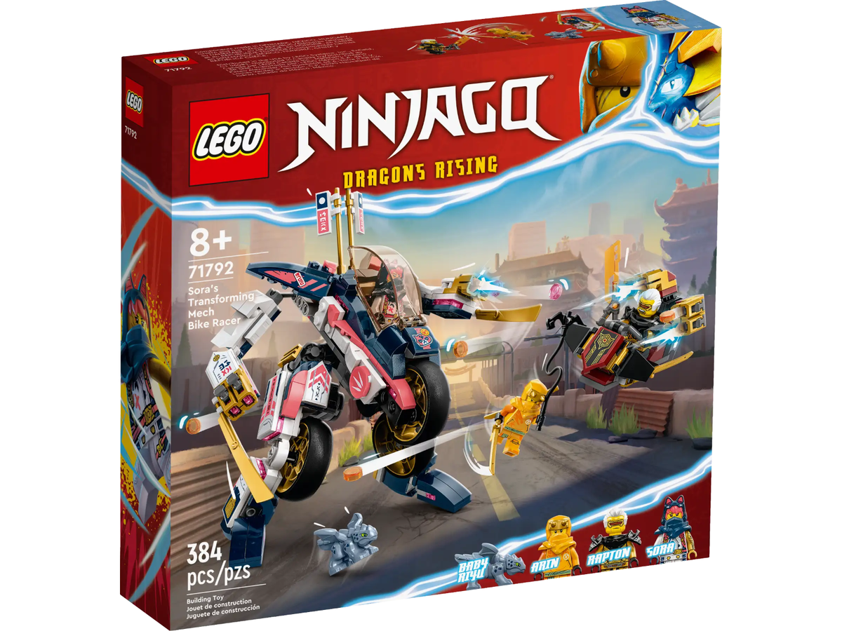 LEGO Ninjago 71792 Sora's Transforming Mech Bike Racer New Factory