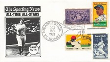 US 2046 Combo Babe Ruth The Sporting News MIDAPHIL Station Event Cover Baseball 