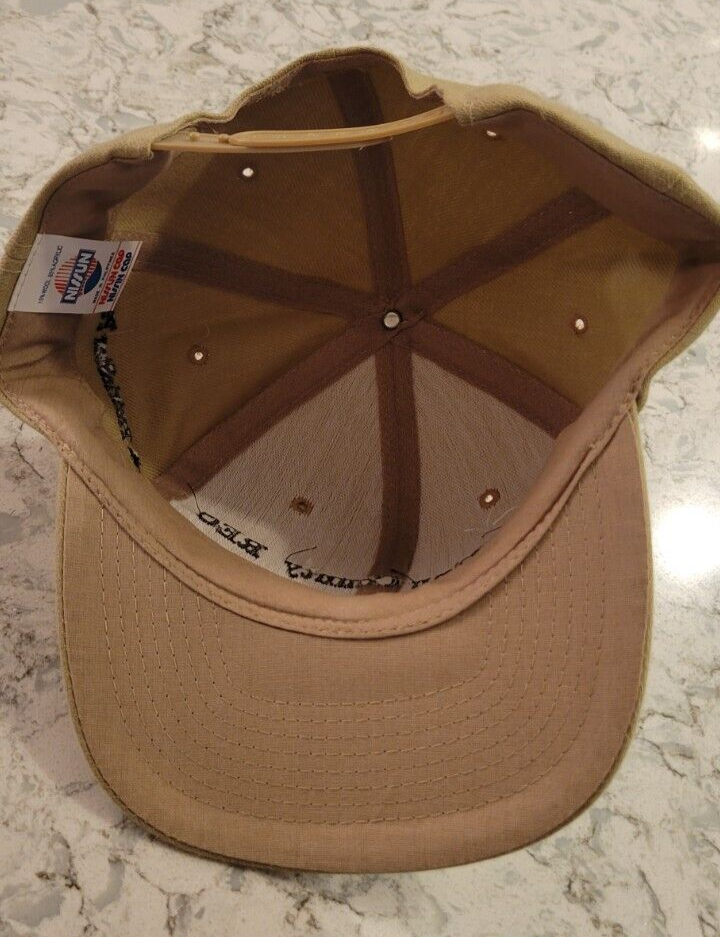 New Vintage Linn County REC Baseball Cap Hat Snapback Beige Black ...