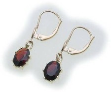 Orecchini Da Donna Con Granato In Oro 333 6130/3GR Oro Giallo Pendenti