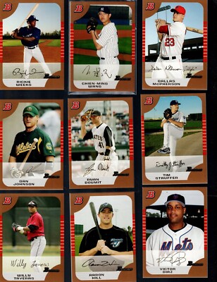 2006 BOWMAN DRAFT GOLD  BASEBALL COMPLETE YOUR SET  BUY MORE, SAVE MORE!