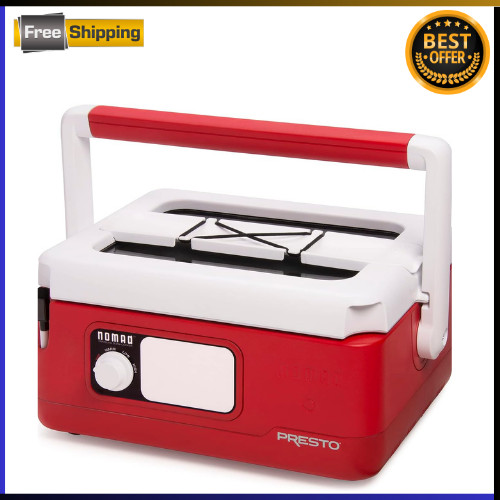 Nomad Traveling Slow Cooker Red 6 Quart Pack of 1 Easy To Used For Cooking