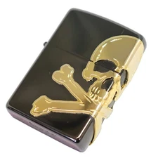 Zippo Skull Lighters Black Nickel Case Design 2BNG-Skull