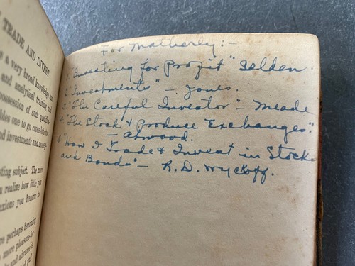 1922 1st Ed. RICHARD D. WYCKOFF How I Trade & Invest in Stocks Bonds Wall Street - Picture 15 of 18